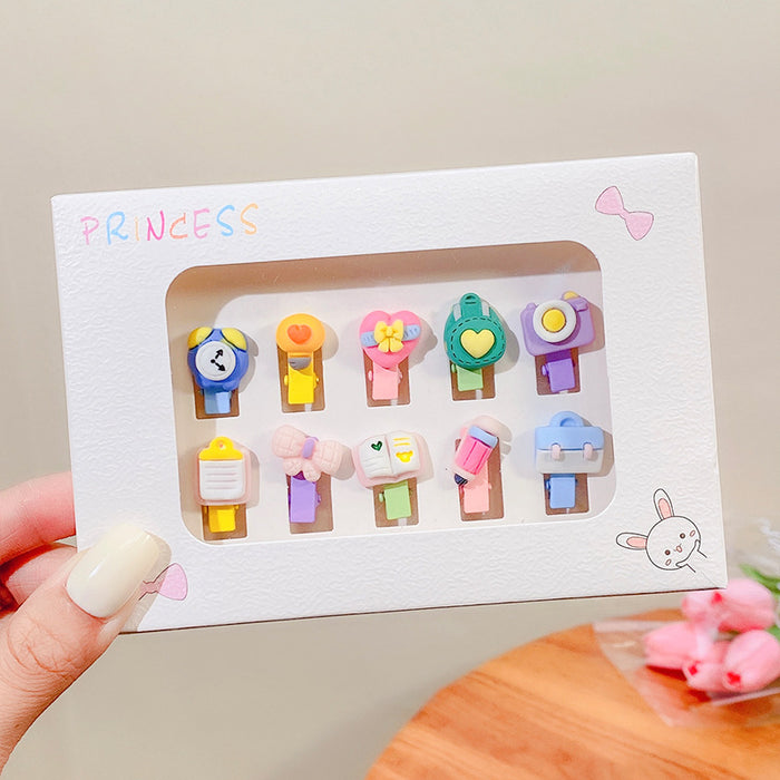 Wholesale cute little hair clips 10 children hairpins JDC-HC-i393