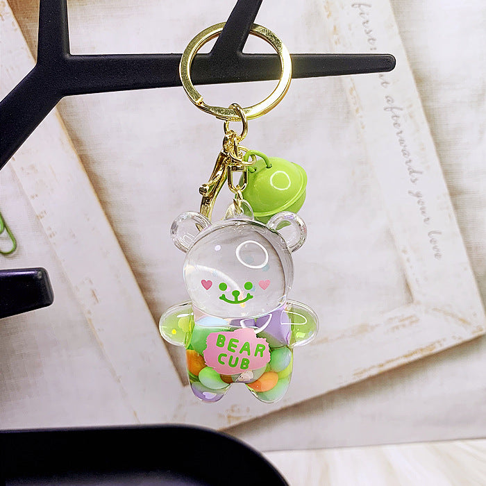 Jewelry WholesaleWholesale cartoon into oil bear acrylic keychain JDC-KC-DMF002 Keychains 迪美菲 %variant_option1% %variant_option2% %variant_option3%  Factory Price JoyasDeChina Joyas De China