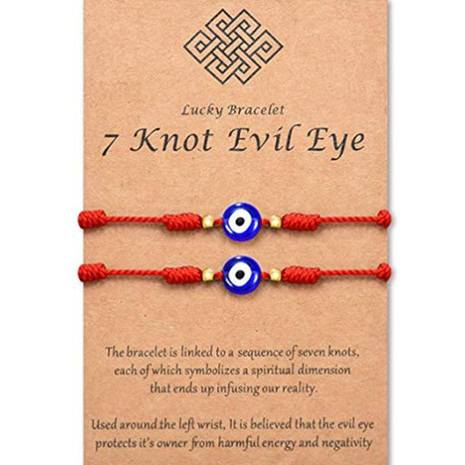 Jewelry WholesaleWholesale hand-woven seven-knot Devil's Eye bracelet MOQ≥2 JDC-BT-Yunhe001 Bracelet 芸禾 %variant_option1% %variant_option2% %variant_option3%  Factory Price JoyasDeChina Joyas De China