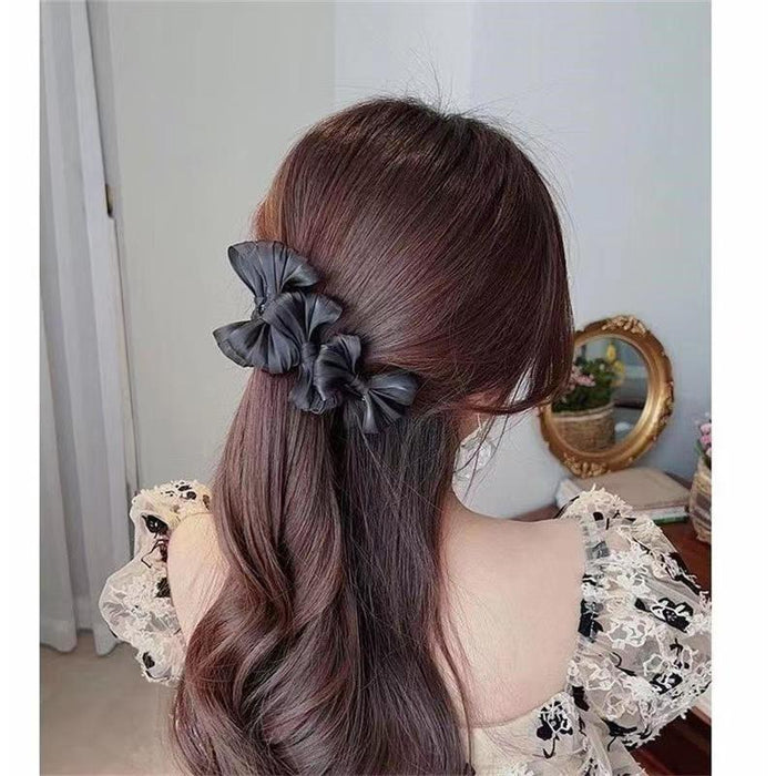 Wholesale hairpin cloth bow banana vertical clip JDC-HC-QZ001