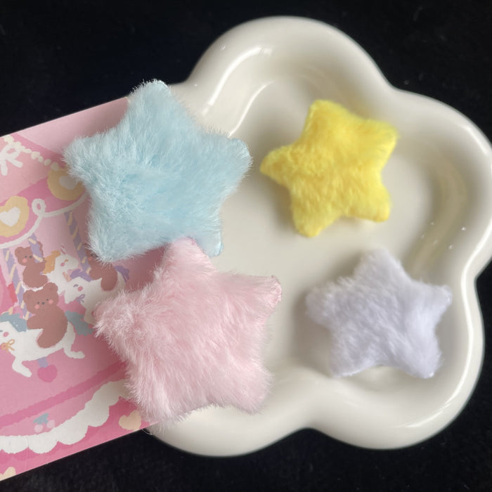 Wholesale Hair Clips Plush Stars Y2K JDC-HC-ZhiX009