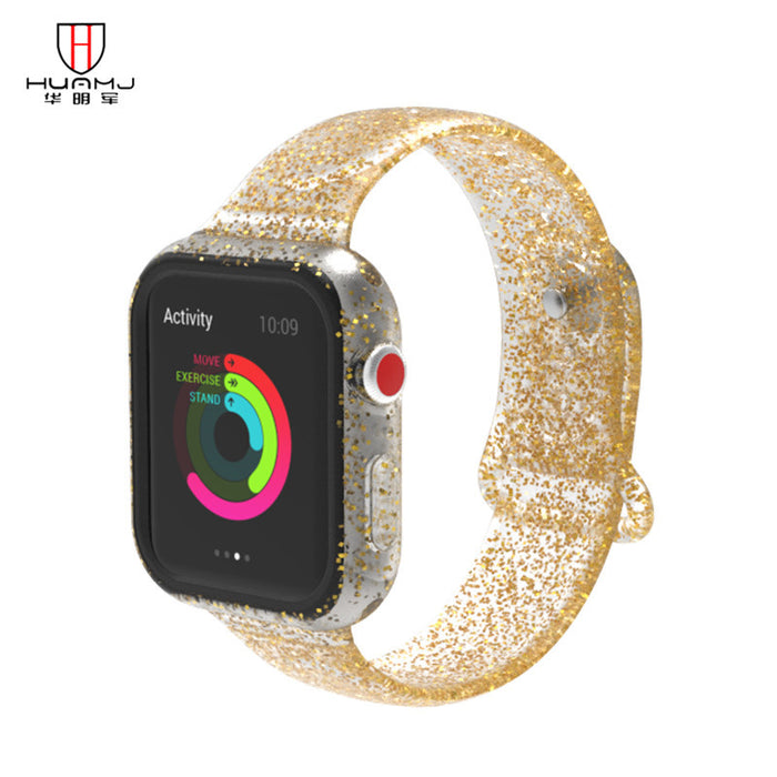 Jewelry WholesaleWholesale Apple Watch Silicone Watch Band MOQ≥2 JDC-WB-HMJ005 Watch Band 华明军 %variant_option1% %variant_option2% %variant_option3%  Factory Price JoyasDeChina Joyas De China