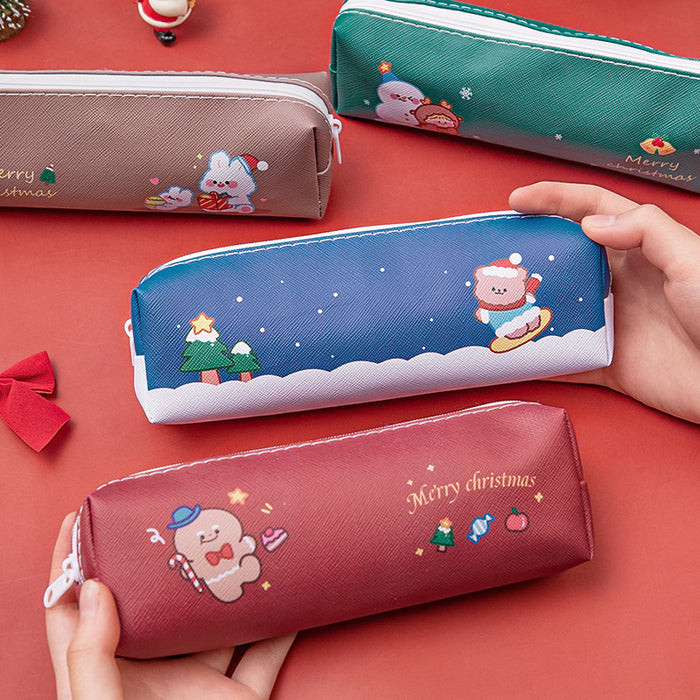 Wholesale pencil case cloth christmas cartoon MOQ≥2 JDC-PB-dichen001