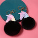 Jewelry WholesaleWholesale Imitation Rex Rabbit Fur Cartoon Hair Ball Keychain MOQ≥2 JDC-KC-YXin001 Keychains 一鑫 %variant_option1% %variant_option2% %variant_option3%  Factory Price JoyasDeChina Joyas De China