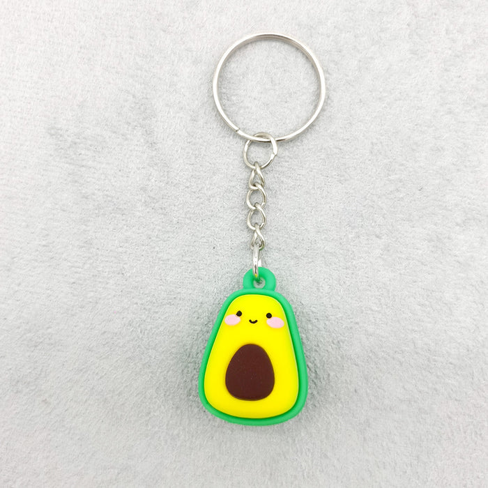 Jewelry WholesaleWholesale Cartoon Avocado Fruit Keychain MOQ≥2 JDC-KC-QiShi013 Keychains 奇释 %variant_option1% %variant_option2% %variant_option3%  Factory Price JoyasDeChina Joyas De China