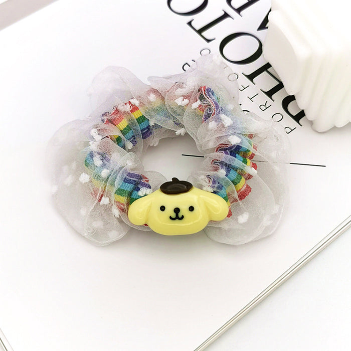 Wholesale cute card hair accessories large intestine ring head rope MOQ≥2 JDC-HS-SXD008