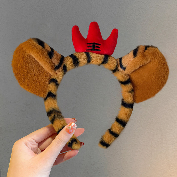 Wholesale cartoon Tigger headband female shape cute tiger JDC-HD-QiaHan001