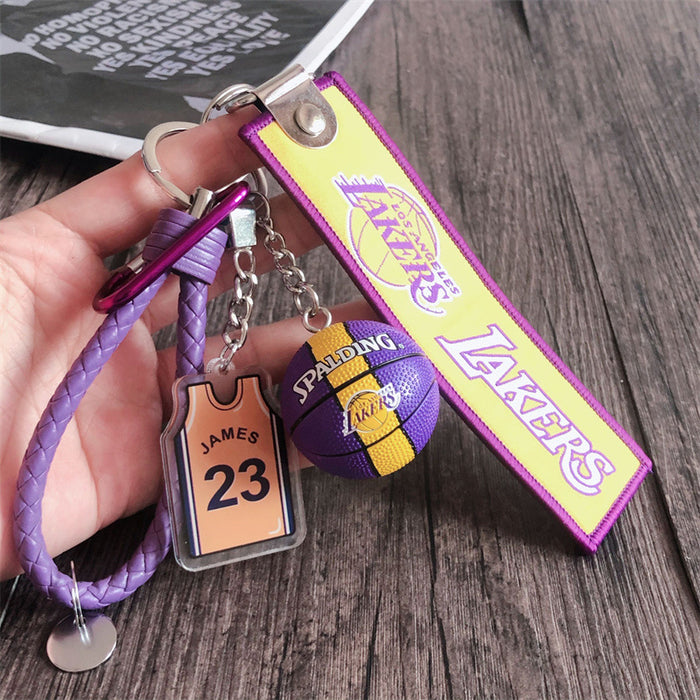 Wholesale basketball keychain bag pendant MOQ≥2 JDC-KC-HLv003