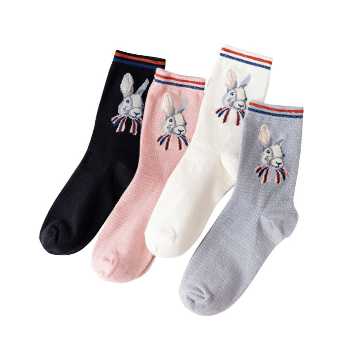 Wholesale Socks Cotton Cute Rabbit Socks JDC-SK-MZX013