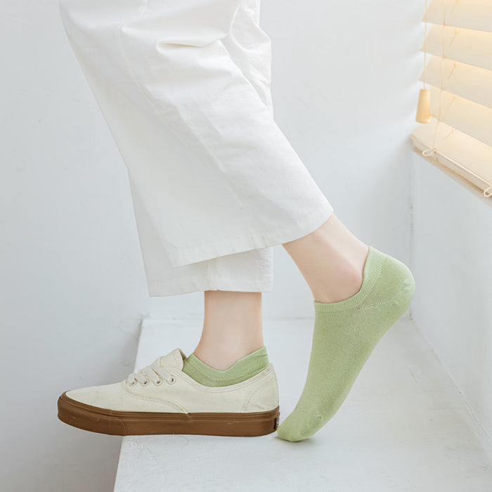 Wholesale spring and summer thin Japanese solid color socks for women JDC-SK-JXin007