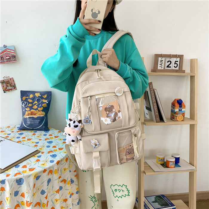 Wholesale Backpack Nylon Cute Student Bag JDC-BP-Zhibei004