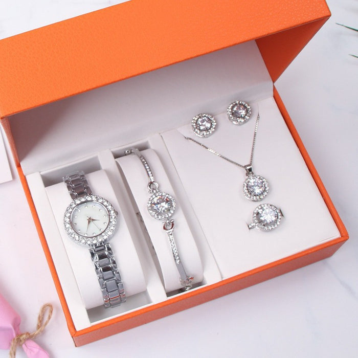 Jewelry WholesaleWholesale five piece luxury diamond inlaid fashion quartz watch JDC-WH-Qimiao001 Watch 祈妙 %variant_option1% %variant_option2% %variant_option3%  Factory Price JoyasDeChina Joyas De China