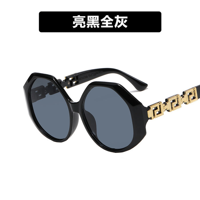 Jewelry WholesaleWholesale large box irregular vintage metal skeleton sunglasses JDC-SG-KD138 Sun Glasses 珂盾 %variant_option1% %variant_option2% %variant_option3%  Factory Price JoyasDeChina Joyas De China