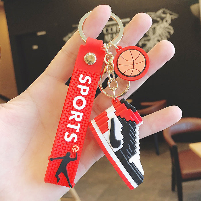 Jewelry WholesaleWholesale Silicone Basketball Shoes Keychain JDC-KC-MeiZ001 Keychains 美庄 %variant_option1% %variant_option2% %variant_option3%  Factory Price JoyasDeChina Joyas De China