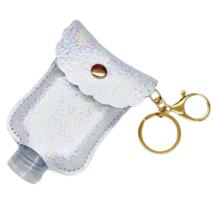 Wholesale Hand Sanitizer Color PU Leather Case Keychain MOQ≥2 JDC-KC-WenJ009