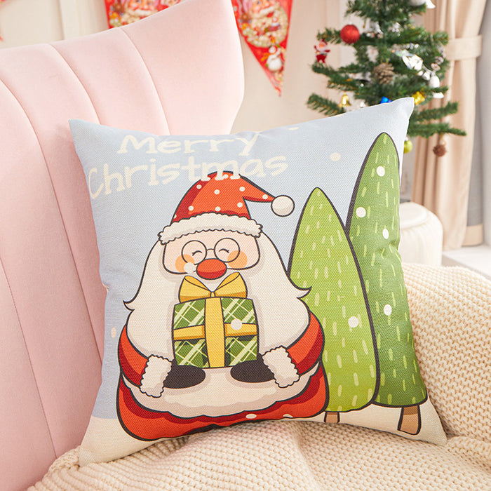 Wholesale Pillowcase Linen Print Christmas Without Pillow JDC-PW-RRL007