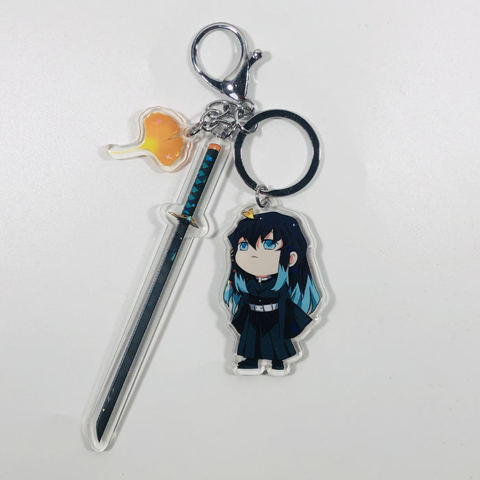 Jewelry WholesaleWholesale Acrylic Double Sided Pendant Keychain Tanjiro Key Ring (M) JDC-KC-TMMY003 Keychains 彤迷漫亚 %variant_option1% %variant_option2% %variant_option3%  Factory Price JoyasDeChina Joyas De China