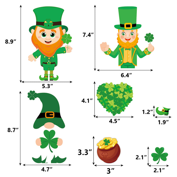 Jewelry WholesaleWholesale St. Patrick's Day PVC Static Film Glass Window Stickers MOQ≥2 JDC-WS-TuN002 Sticker 图年 %variant_option1% %variant_option2% %variant_option3%  Factory Price JoyasDeChina Joyas De China