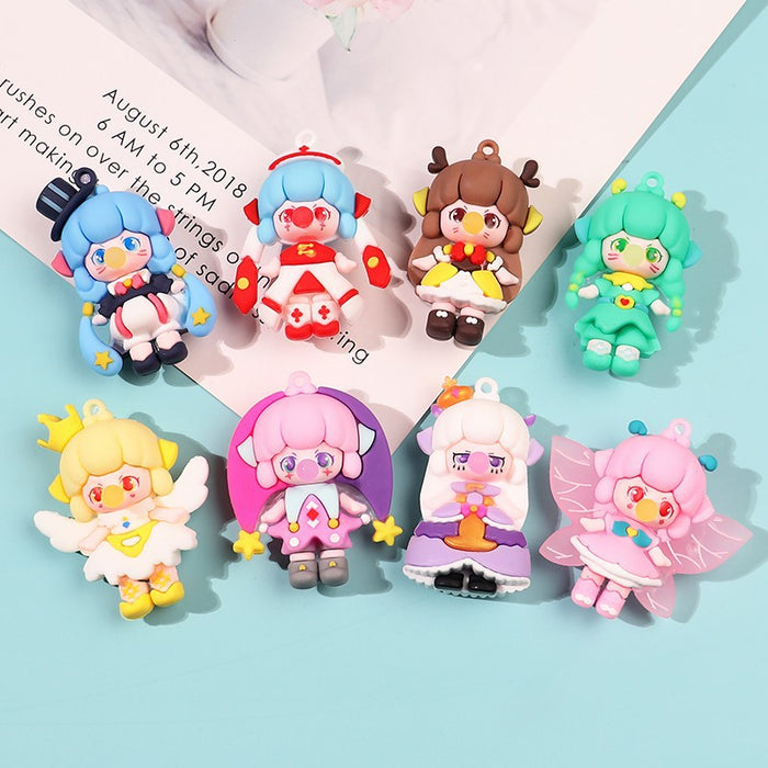 Jewelry WholesaleWholesale Cartoon Resin Doll Cream Glue Phone Case DIY Keychain JDC-DIY-YChang001 DIY 勇闯 %variant_option1% %variant_option2% %variant_option3%  Factory Price JoyasDeChina Joyas De China