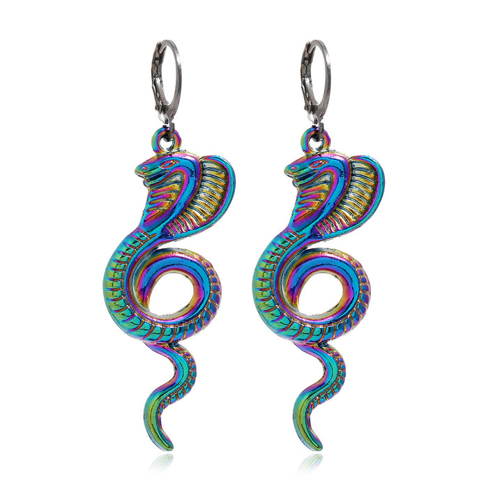 Jewelry WholesaleWholesale Set Colorful Alloy Cobra Earrings JDC-ES-LY017 Earrings 乐钰 %variant_option1% %variant_option2% %variant_option3%  Factory Price JoyasDeChina Joyas De China