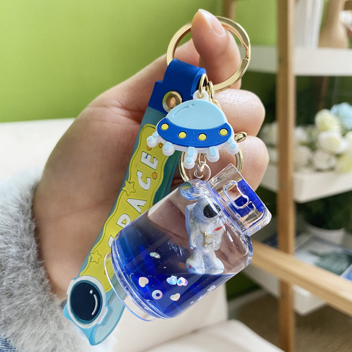 Jewelry WholesaleWholesale floating spaceman into oil acrylic keychain JDC-KC-Woan002 Keychains 沃安 %variant_option1% %variant_option2% %variant_option3%  Factory Price JoyasDeChina Joyas De China