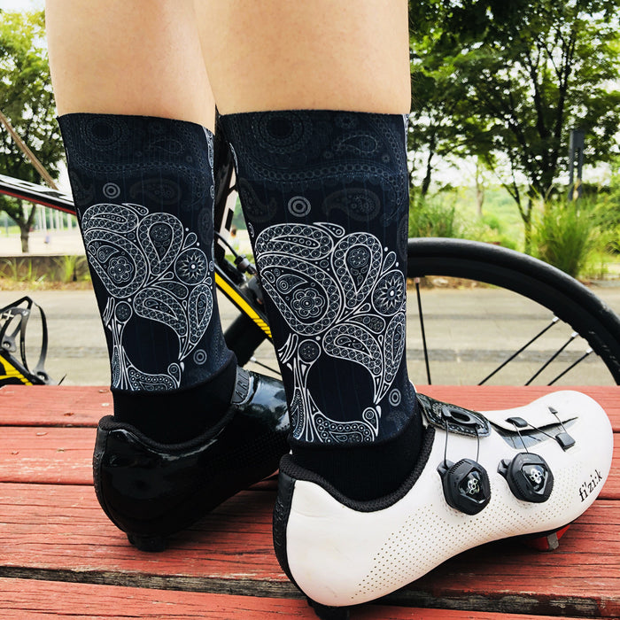 Wholesale Sock Nylon Cycling Socks Cycling Moisture Wicking Mid Tube JDC-SK-QiT005