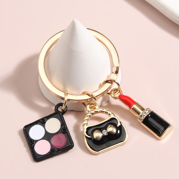 Wholesale Keychain Zinc Alloy Eyeshadow Lipstick MOQ≥2 JDC-KC-XiangH016