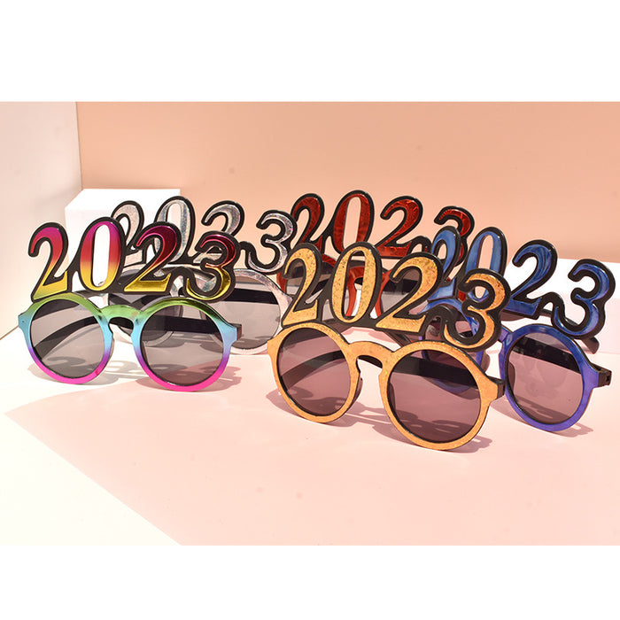 Wholesale Sunglasses PC 2023 Digital Glasses Modeling New Year's Eve Celebration Party 10 pcs JDC-SG-SFY001