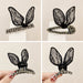 Jewelry WholesaleWholesale Lace Rabbit Ear Grab Clip Rhinestone Hair Clip JDC-HC-Donghui003 Hair Clips 东晖 %variant_option1% %variant_option2% %variant_option3%  Factory Price JoyasDeChina Joyas De China