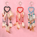 Jewelry WholesaleWholesale Love Iron Ring Feather Beads Silk Thread Dreamcatcher Keychain MOQ≥2 JDC-KC-JunX001 Keychains 俊贤 %variant_option1% %variant_option2% %variant_option3%  Factory Price JoyasDeChina Joyas De China