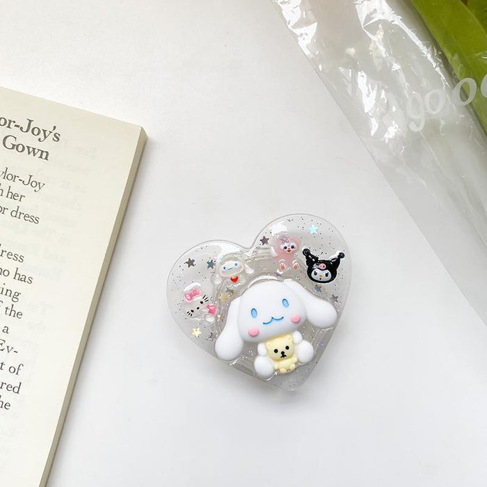 Wholesale Grips Epoxy Cute Cartoon Retractable Phone Holder (S) JDC-PS-BaiY027