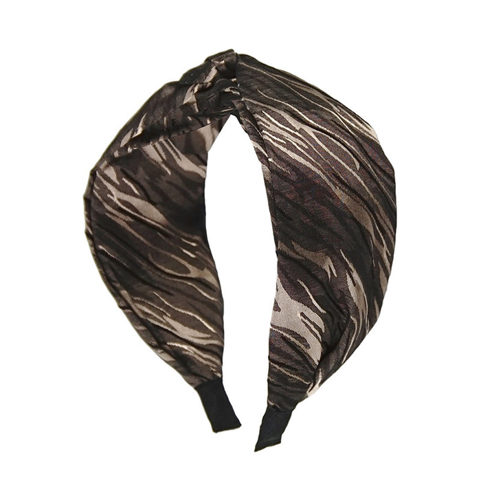 Wholesale Headband Polyester Cross Knotted Wide Edge Elegant MOQ≥2 JDC-HD-HMXS012