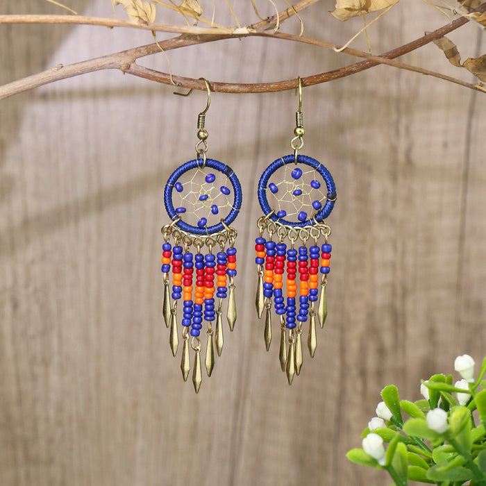 Wholesale Earrings Alloy Boho Electroplating Beads MOQ≥2 JDC-ES-momo002