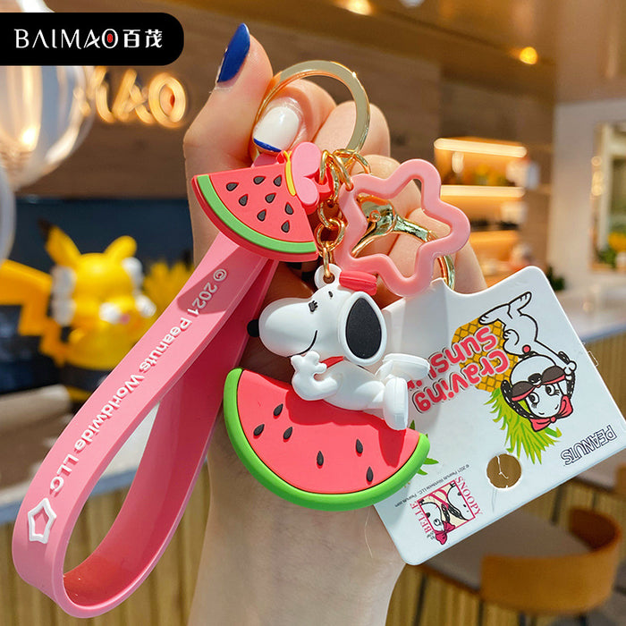 Wholesale cartoon keychain couple accessories cute puppy JDC-KC-BaiM016