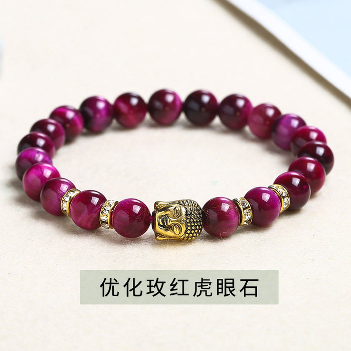 Wholesale Gold Buddha Statue Simple Single Circle Bracelet JDC-BT-JingD010