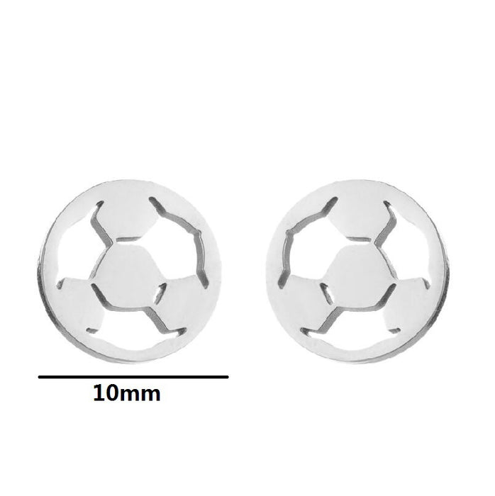 Jewelry WholesaleWholesale skates sports soccer basketball stainless steel earrings MOQ≥2 JDC-ES-MOSHU001 Earrings 舒莫 %variant_option1% %variant_option2% %variant_option3%  Factory Price JoyasDeChina Joyas De China