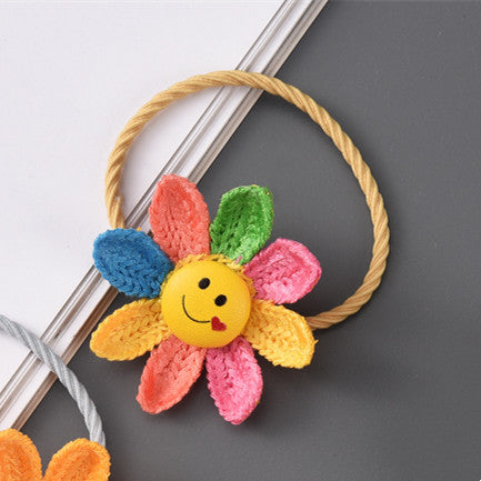 Wholesale Cute Sunflower Hair Clip Hair Ring JDC-HS-WeiS001