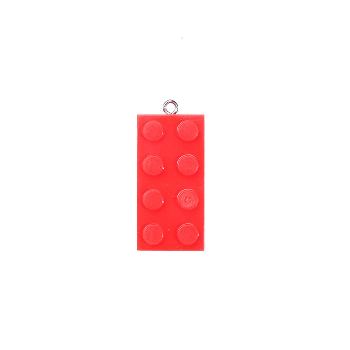 Wholesale keychain pvc cute color 2*4 point building blocks MOQ≥10 JDC-KC-QMou014