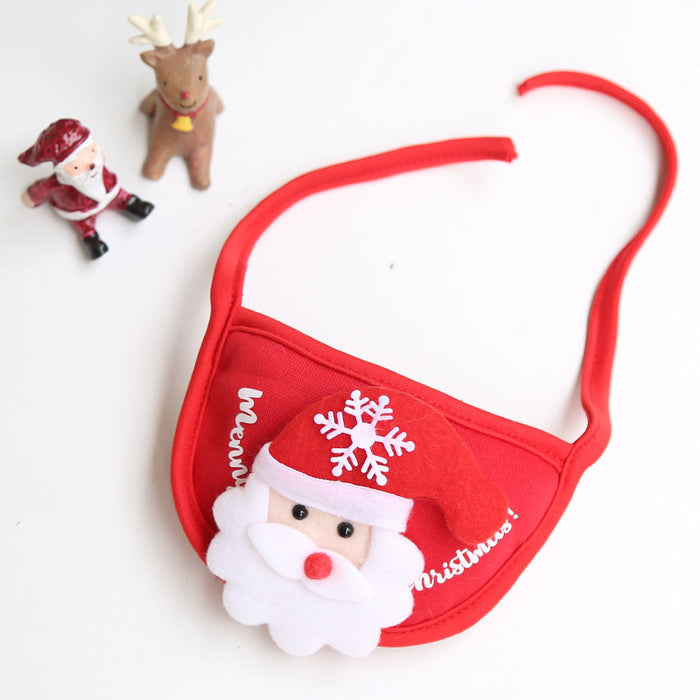 Wholesale Pet Christmas Hat Slobber Scarf Apron JDC-PC-Qimiao002