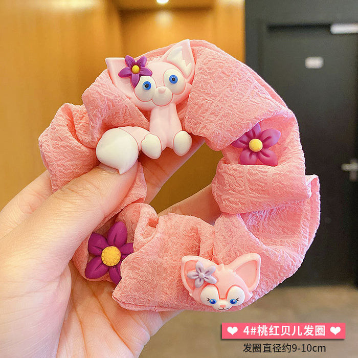 Jewelry WholesaleWholesale kids pink cartoon head rope JDC-HS-DingS004 Hair Scrunchies 鼎硕 %variant_option1% %variant_option2% %variant_option3%  Factory Price JoyasDeChina Joyas De China