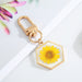 Jewelry WholesaleWholesale Daisy Resin Dried Flowers Keychain MOQ≥3 JDC-KC-Juej002 Keychains 觉际 %variant_option1% %variant_option2% %variant_option3%  Factory Price JoyasDeChina Joyas De China