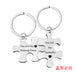 Jewelry WholesaleWholesale Stainless Steel Couple Puzzle Plating Metal Keychain JDC-KC-GangGu006 Keychains 钢古 %variant_option1% %variant_option2% %variant_option3%  Factory Price JoyasDeChina Joyas De China