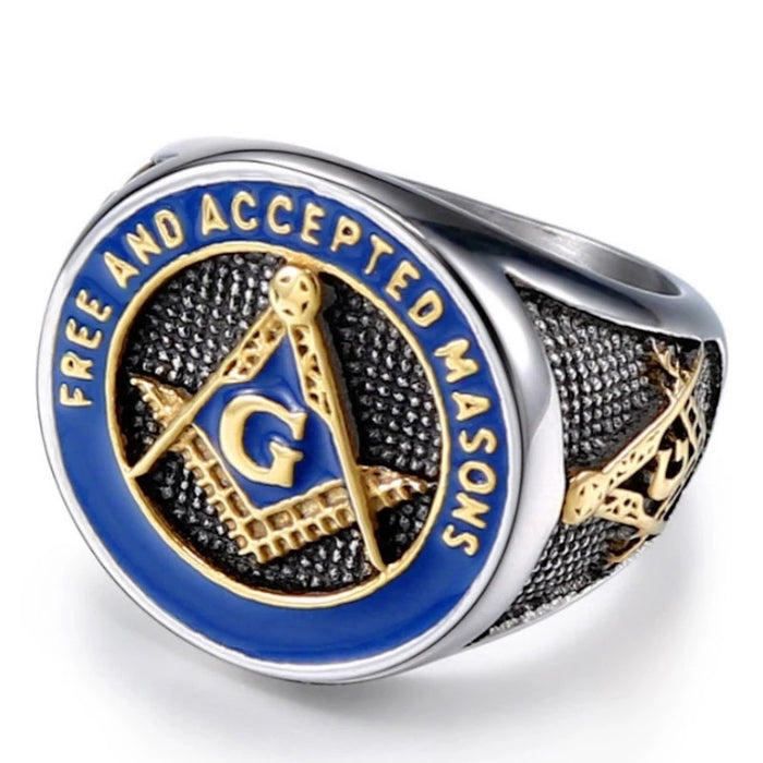 Jewelry WholesaleWholesale Vintage Masonic Alloy Men's Ring JDC-RS-KaY001 Rings 咖亿 %variant_option1% %variant_option2% %variant_option3%  Factory Price JoyasDeChina Joyas De China