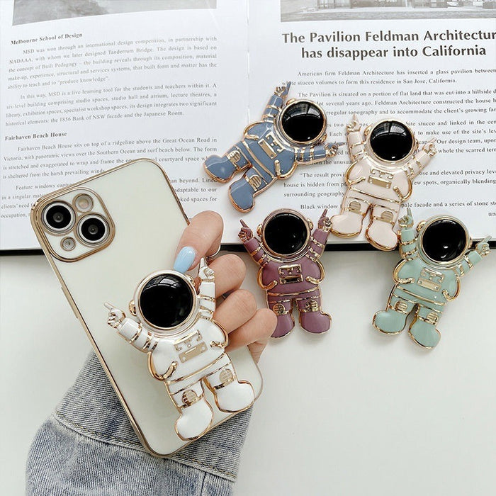 Wholesale Grips Mobile Phone Holder Cartoon Spaceman Plastic Phone Holder JDC-PS-Xuman001