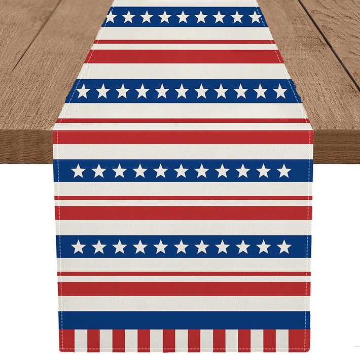 Wholesale 4th of July Independence Day Linen Dinner Table Coaster MOQ≥2 JDC-TC-OuH002