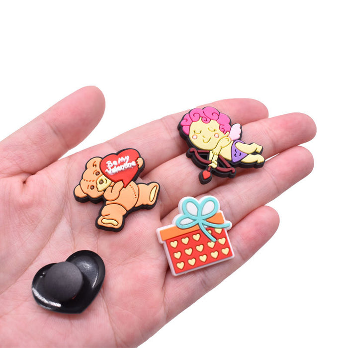 Wholesale Croc Charms Random 100pcs Cartoon Cute PVC DIY Accessories JDC-CCS-RYY064