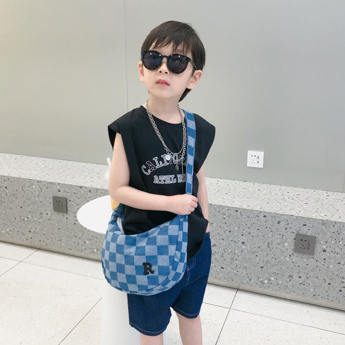 Wholesale kids bags fashion cute canvas messenger bag JDC-SD-Xinda006