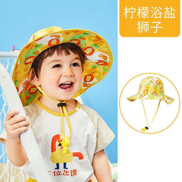 Wholesale Lemon Baby Kids Sunscreen Bucket Hat UV Protection JDC-FH-LM001