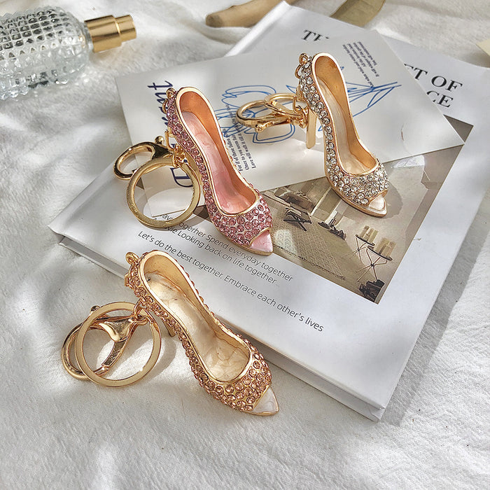 Jewelry WholesaleWholesale Rhinestone Alloy High Heels Keychain MOQ≥2 JDC-KC-ChaoK002 Keychains 超凯 %variant_option1% %variant_option2% %variant_option3%  Factory Price JoyasDeChina Joyas De China