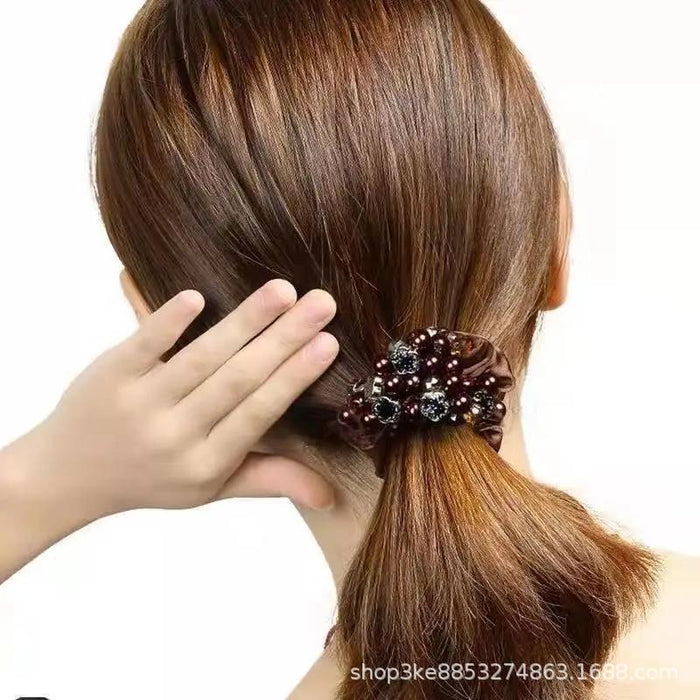 Wholesale High Elasticity Headband Pearl Hair Ring JDC-HS-JShi002